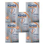 Kit 5X Vitamina K2  +Vitamina D3 -  30 C�spulas Gelatinosas - KATIGU�