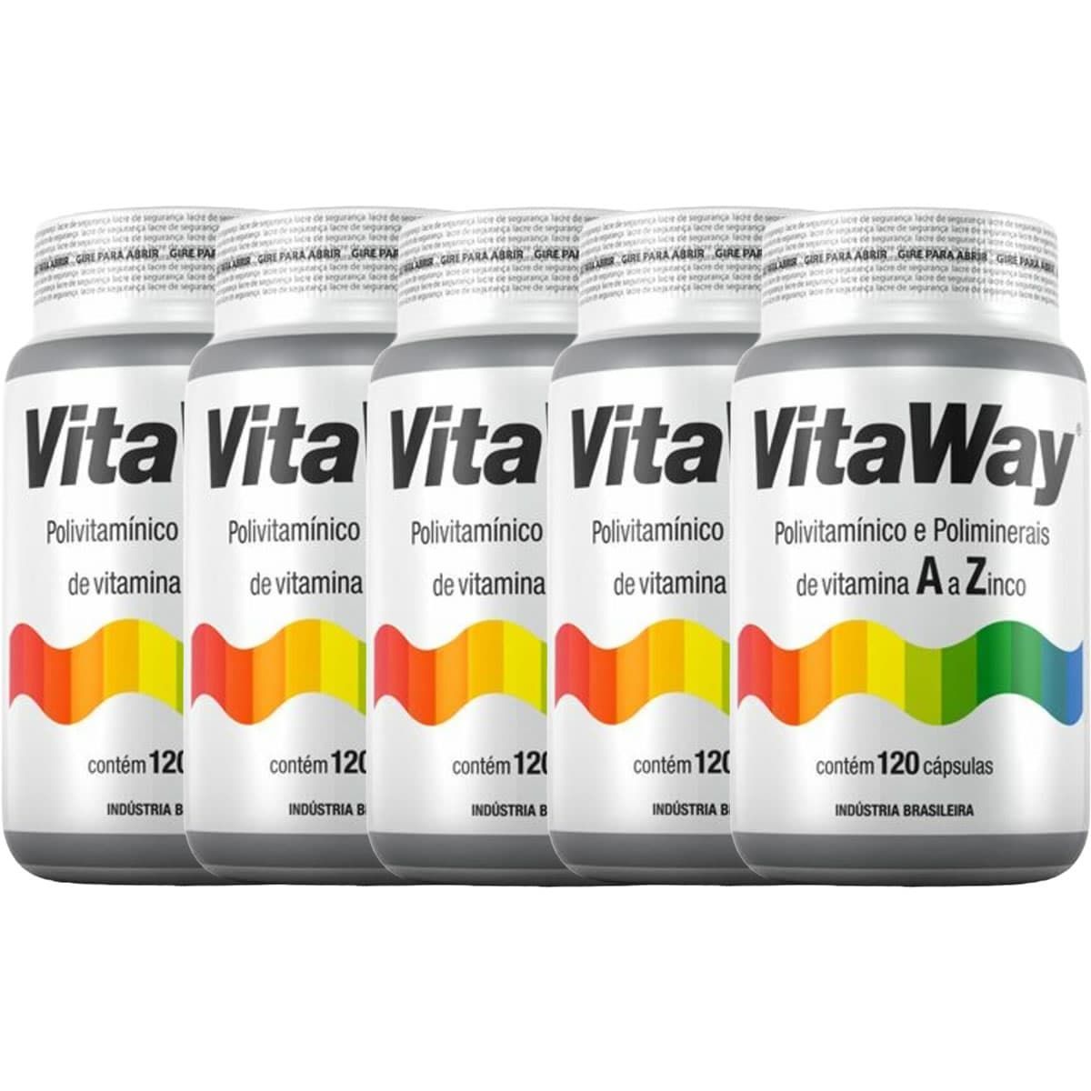 Kit 5X Vitaway - 120 C�psulas - Fitoway