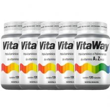 Kit 5X Vitaway - 120 C�psulas - Fitoway