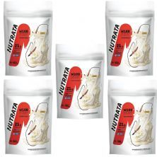 Kit 5X W100 Whey Concentrado - 900g Refil Baunilha - Nutrata