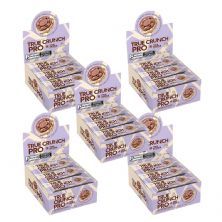 Kit 5X Wafer True Crunch Pro - Caixa com 12 Unidades de 25g Chocolate Meio Amargo - True Source
