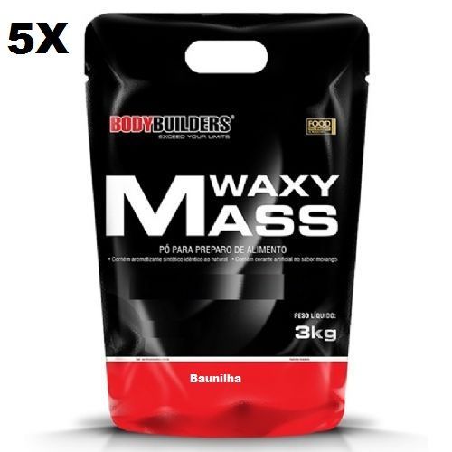 Kit 5X Waxy Mass - 3000g Refil Baunilha - BodyBuilders