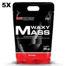 Kit 5X Waxy Mass - 3000g Refil Morango - BodyBuilders