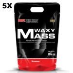 Kit 5X Waxy Mass - 3000g Refil Morango - BodyBuilders