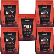 Kit 5X Whey 100% - 900g Refil Chocolate - New Millen