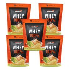 Kit 5X Whey 100% - 900g Refil Milho Verde - New Millen