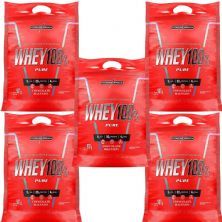 Kit 5X Whey 100% Pure - 907g  Refil Chocolate Maltado - IntegralM�dica