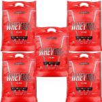 Kit 5X Whey 100% Pure - 907g  Refil Chocolate Maltado - IntegralM�dica