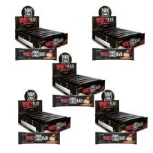 Kit 5X Whey Bar Darkness - 8 Unidades 90g Doce de Leite com Chocolate Chip - IntegralM�dica