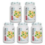 Kit 5X Whey Beef Protein - 900g Abacaxi com Hortel� - Shark Pro