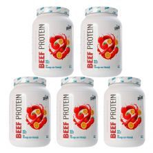 Kit 5X Whey Beef Protein - 900g Morango com Maracuj� - Shark Pro