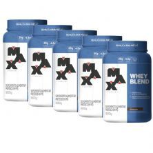 Kit 5X Whey Blend - 900g Chocolate - Max Titanium