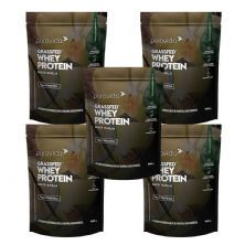 Kit 5X Whey Grassfed Nova Composi��o - 900g Vanilla - Puravida