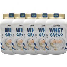 Kit 5X Whey Grego - 900g Beijinho - Nutrata