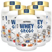Kit 5X Whey Grego - 900g Natural - Nutrata