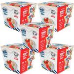 Kit 5X Whey Grego Bar Bites - 15 unidades 20g Morango Chantilly - Nutrata