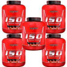 Kit 5X Whey Iso Triple Zero - 1800g Baunilha - IntegralM�dica