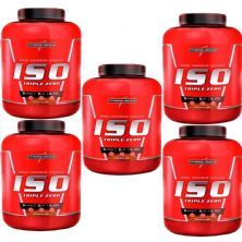 Kit 5X Whey Iso Triple Zero - 1800g Chocolate - IntegralM�dica