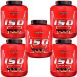 Kit 5X Whey Iso Triple Zero - 1800g Morango - IntegralM�dica