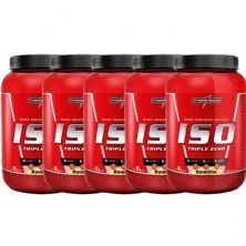 Kit 5X Whey Iso Triple Zero - 907g Baunilha - IntegralM�dica