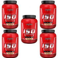 Kit 5X Whey Iso Triple Zero - 907g Chocolate - IntegralM�dica