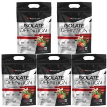 Kit 5X Whey Isolate Definition - 1800g Refil Morango - BodyAction