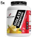 Kit 5X Whey Isolate Definition - 2000g Abacaxi, Banana, Laranja - BodyAction