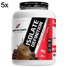 Kit 5X Whey Isolate Definition - 2000g Chocolate - BodyAction