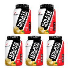 Kit 5X Whey Isolate Definition - 900g Abacaxi, Banana, Laranja - BodyAction
