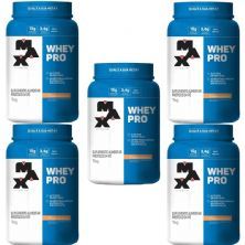 Kit 5X Whey Pro - 1000g Vitamina de Frutas - Max Titanium