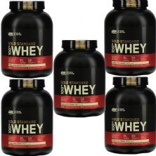 Kit 5X Whey Protein 100% Gold Standard - 2270g Baunilha - Optimum Nutrition