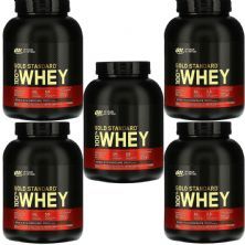 Kit 5X Whey Protein 100% Gold Standard - 2270g Chocolate - Optimum Nutrition