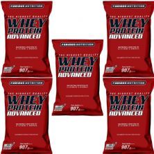 Kit 5X Whey Protein Advanced - 907g Refil Morango - Furious Nutrition