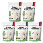 Kit 5X Whey Protein All Natural - 900g Refil Baunilha - NewNutrition