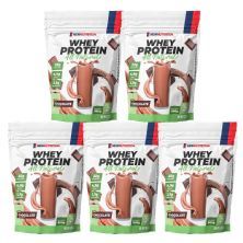 Kit 5X Whey Protein All Natural - 900g Refil Chocolate - NewNutrition