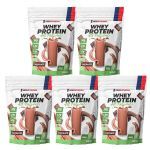 Kit 5X Whey Protein All Natural - 900g Refil Chocolate - NewNutrition