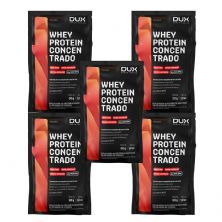 Kit 5X Whey Protein Concentrado - 1 Sach� 28g Chocolate - Dux Nutrition