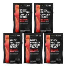 Kit 5X Whey Protein Concentrado - 1 Sach� 30g Baunilha - Dux Nutrition