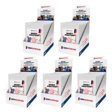 Kit 5X Whey Protein Concentrado - 10 Sach�s 30g Morango - NewNutrition