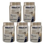 Kit 5X Whey Protein Concentrado 100% - 900g Baunilha - Power1One
