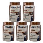 Kit 5X Whey Protein Concentrado 100% - 900g Chocolate - Power1One