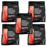 Kit 5X Whey Protein Concentrado - 1800g Refil Chocolate Branco - Dux Nutrition