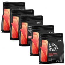 Kit 5X Whey Protein Concentrado - 1800g Refil Cookies - Dux Nutrition