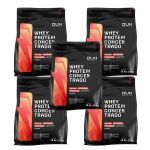 Kit 5X Whey Protein Concentrado - 1800g Refil Morango - Dux Nutrition