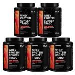 Kit 5X Whey Protein Concentrado - 450g Coco - Dux Nutrition