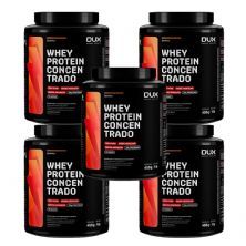 Kit 5X Whey Protein Concentrado - 450g Cookies - Dux Nutrition