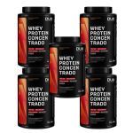 Kit 5X Whey Protein Concentrado - 900g Cappuccino - Dux Nutrition
