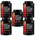 Kit 5X Whey Protein Concentrado - 900g Chocolate - Dux Nutrition
