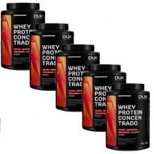 Kit 5X Whey Protein Concentrado - 900g Coco - Dux Nutrition