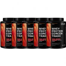Kit 5X Whey Protein Concentrado - 900g Cookies - Dux Nutrition